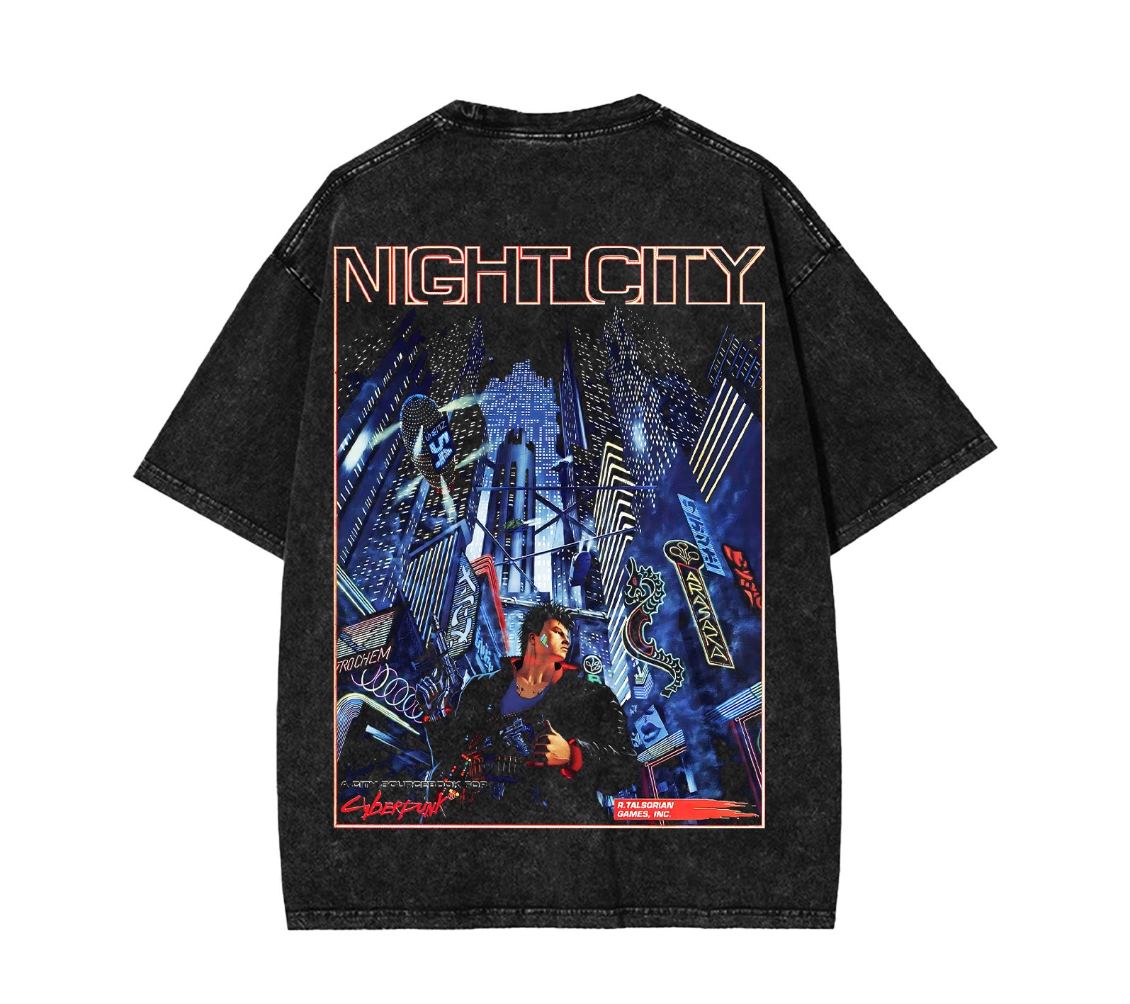 Retro Limited Vintage Cyberpunk 2020 Original Retro 80s Game Unisex Lightweight TShirt [TPR] - Image 3